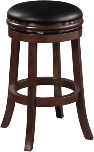 Vista 2 de Boraam Taburete giratorio sin espalda, 29" altura de barra, negro/capuchino Negro/Cappuccino
