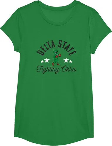 Vista 5 de Delta State University Statesmen - Camiseta con logotipo, Verde