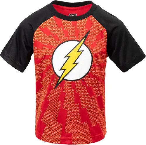 Vista 3 de DC Comics Paquete de 3 camisetas de la Liga de la Justicia Batman Superman Flash Athletic