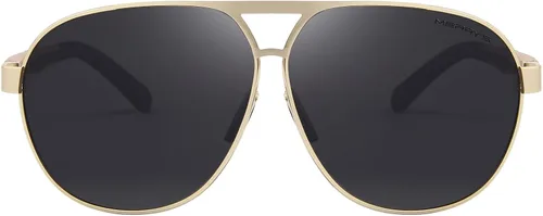 Vista 2 de MERRY'S Hombres Clásico Marca HD polarizado Gafas de sol de conducción de aluminio gafas de sol S8611