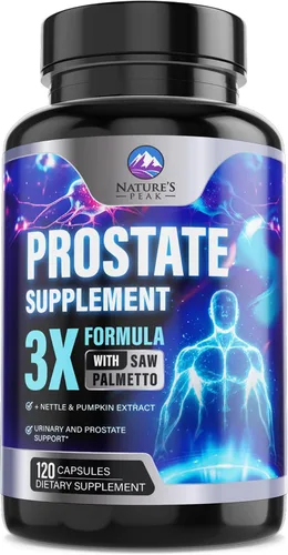 Vista 10 de Suplementos para la Salud de la Próstata para Hombres 1000mg - 3X Fuerza con Mezcla de Saw Palmetto, Raíz de Ortiga y Complejo de Apoyo de Semilla