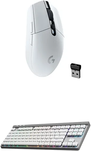 Vista 15 de Logitech G 305 Lightspeed - Mouse inalámbrico para juegos, sensor de héroe, 12,000 DPI, ligero, 6 botones programables, batería de 250 horas, Blanco