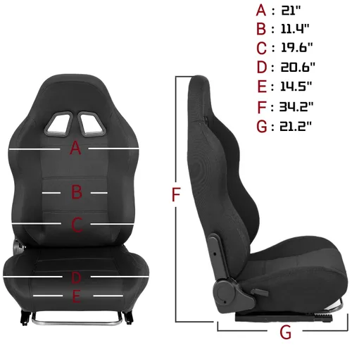 Vista 7 de Marada Racing Cockpit Frame Height Adjustable with Seat Tilt-Adjustable for G29 G920 T300RS T150 PS4 Xbox WheelPedals NOT Included
