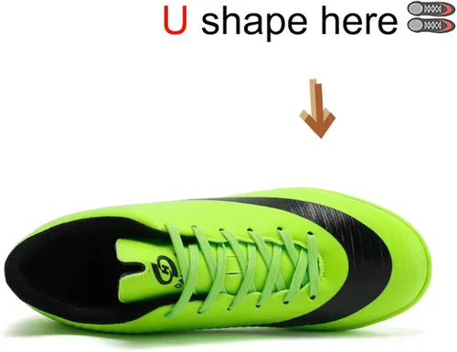 Vista 2 de WCCICSS Zapatos de fútbol para hombre con tacos de césped TF atléticos de fútbol para exteriores e interiores