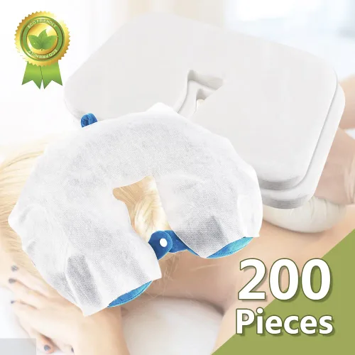 Vista 2 de 200 fundas para cuna facial para mesa de masaje, fundas desechables para mesa de masaje, 200 fundas desechables para cuna facial