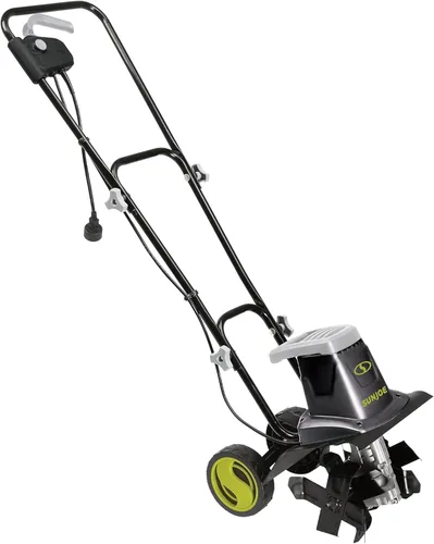 Vista 5 de Sun Joe Aardvark 2.5 amperes eléctrico Jardín Cultivador, Verde