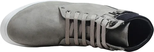 Vista 2 de CALTO Zapatos invisibles de elevación para hombre, de cuero nobuk con cordones, 2.6 pulgadas más alto