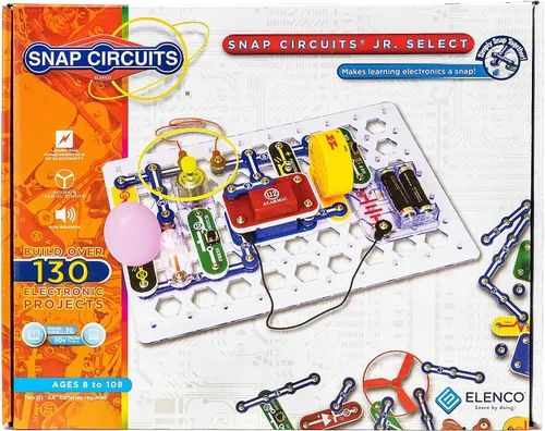 Vista 6 de Snap Circuits Jr. Select SC-130 Kit de exploración electrónica Más de 130 proyectos Manual de proyecto a todo color Más de 30 piezas