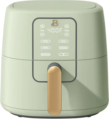 Vista 10 de Freidora de aire digital de 6 cuartos de galón, freidora de aire con pantalla táctil grande con control programable de tiempo y temperatura Sésamo