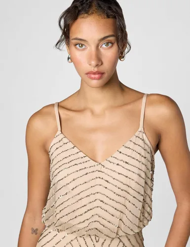 Vista 4 de Adrianna Papell Vestido largo tipo blusón para mujer