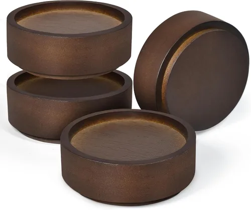 Vista 11 de Elevadores de madera para cama, bloques de madera resistentes, apilables de 1 pulgada a 2 pulgadas, 3 pulgadas 4 pulgadas de alto, elevadores