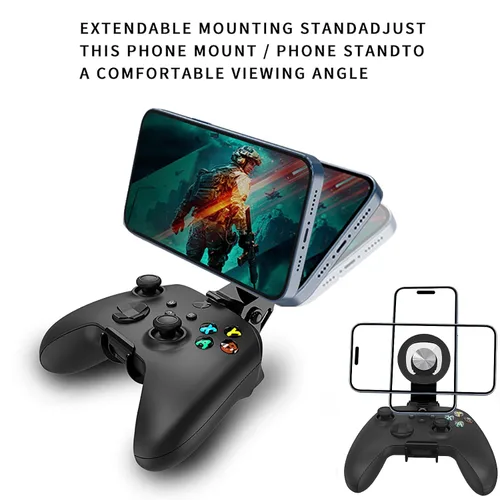 Vista 5 de Controller Phone Holder -Gamepad Clamp MagSafe Gaming Phone Mount Compatible with Xbox One,Xbox Series Controllers, Android, Mobile Phones