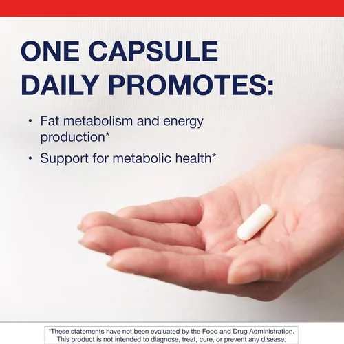 Vista 2 de Metagenics L-Carnitina - Suplemento de aminoácidos para el metabolismo de las grasas y el apoyo energético* - 500 mg de L-carnitina L-tartrato - Sin
