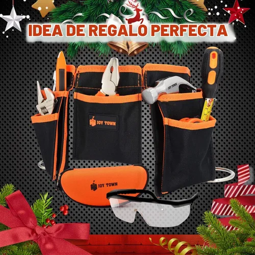Vista 7 de JoyTown Conjunto de Herramientas Reales para Niños - Kit de Herramientas Junior de Acero Forjado para Niños con Herramientas de Mano Reales