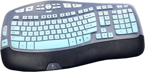 Vista 14 de Logitech K350 MK570 MK570 - Funda de silicona para teclado inalámbrico, Logitech K350 MK550 MK570 (negro)