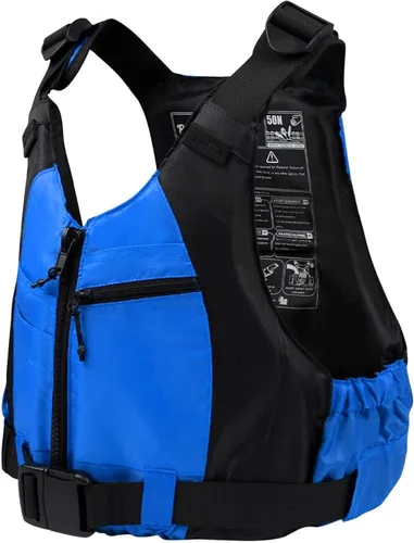 Vista 9 de Yueta Chaleco de natación para adultos, correa ajustable en la entrepierna, chaqueta de natación para kayak, pesca, deportes acuáticos