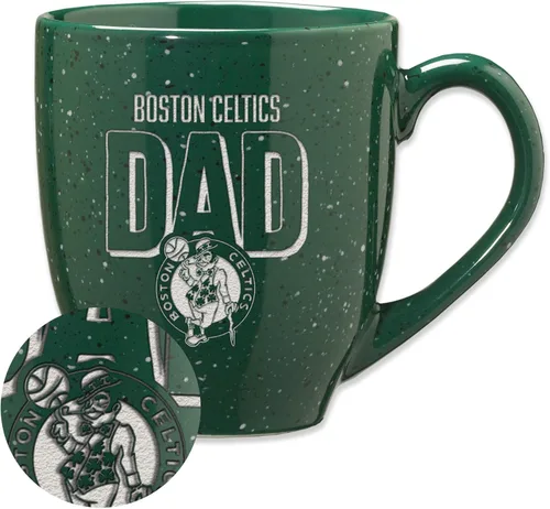 Vista 74 de Rico Industries NBA 16 oz Team Color Laser Engraved Speckled Ceramic Coffee Mug 3-Color del