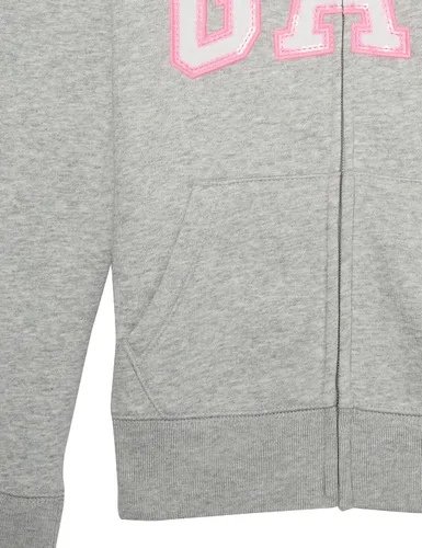 Vista 6 de GAP Sudadera con capucha con capucha y cremallera completa para niña