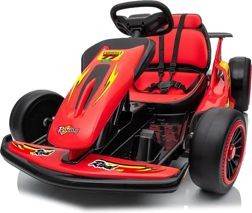 Vista 11 de Go-Kart eléctrico de deriva para niños de 6 a 12 años, motor de 400 W de Azul