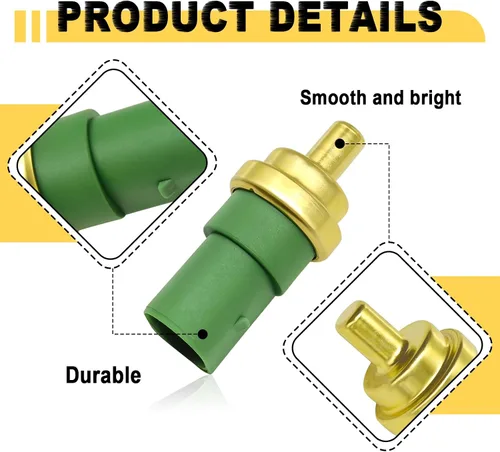 Vista 2 de Sensor de temperatura del refrigerante del motor, compatible con VW Paassat 2.5, TDI 1998-2000, compatible con A3 1.6 1996-2003, S4 4.2 V8
