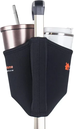 Vista 2 de simpletome Portavasos para equipaje con manos libres, accesorio para bolsa de bebidas, estilo simple, materiales elásticos, fácil de instalar