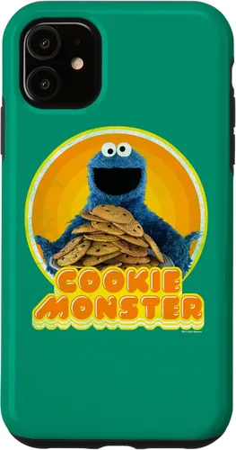 Vista 5 de Funda termoadhesiva para iPhone 14 Sesame Street Cookie Monster