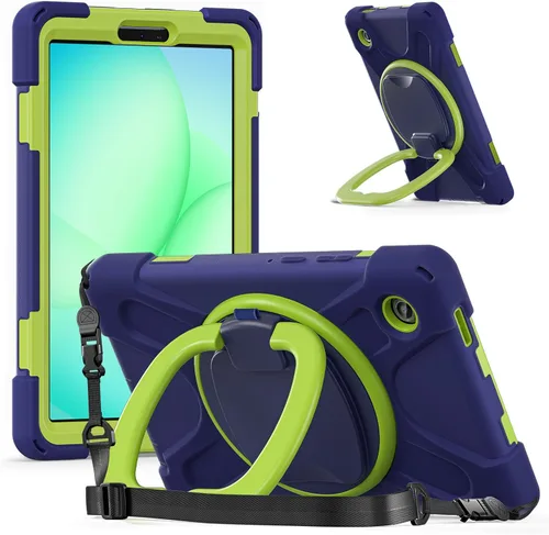 Vista 71 de 360 Rotation Case for Galaxy Tab ActivePro/Tab Active4 Pro/Active 5 Pro 10.1" Sturdy Cover Rotate Ring Stand Shoulder Carrying Strap Hand Strap