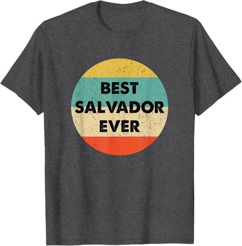 Vista 33 de Camiseta con nombre de Salvador, Negro