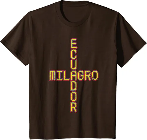 Vista 6 de Milagro Ecuador Travel, Orgullo, Bandera de Ecuador, Camiseta Milagro, Negro