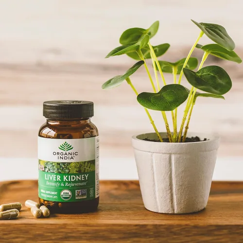 Vista 7 de ORGANIC INDIA Suplemento Herbal para Hígado y Riñón - Desintoxica y Rejuvenece, Apoya la Función Saludable del Hígado y los Riñones, Vegano, Sin