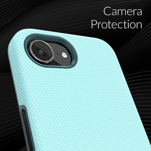 Vista 3 de Funda Crave Dual Guard compatible con iPhone 16e, funda de doble capa de protección contra golpes para iPhone 16e (6.1") - Aqua