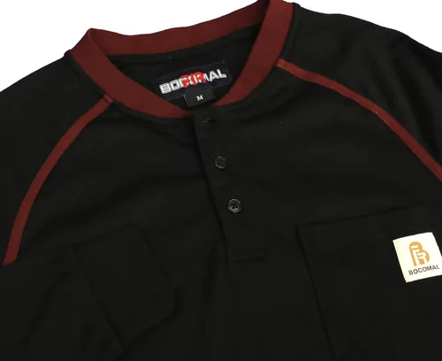 Vista 55 de BOCOMAL FR Shirts - Camisa ligera de 5.5 onzas de manga corta y resistente al fuego/ignífuga