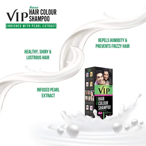 Vista 8 de VIP 5 en 1 Color de cabello Base de champú Color de cabello 6.1 fl oz Color de cabello negro