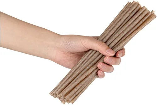 Vista 10 de Restaurantware-Basic Nature Disposable Straws,Sustainable Straws - Sturdy, Won't Alter Flavors, Brown PLA/Coffee Ground Straw, For Hot And Cold