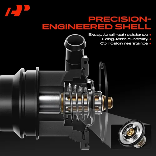 Vista 3 de A-Premium Conjunto de Carcasa de Termostato de Refrigerante de Motor con Sello Compatible con Jeep Grand Cherokee 2011-2020, Wrangler 2012-2017
