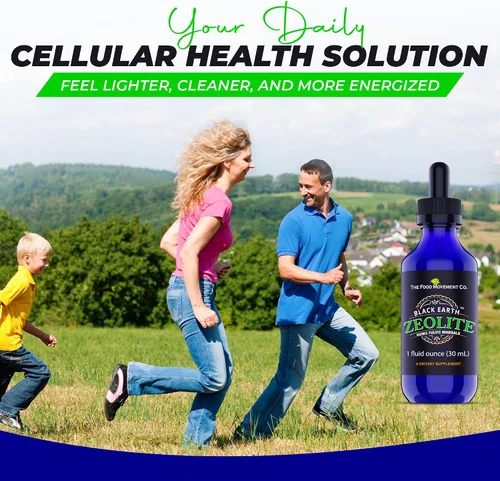 Vista 5 de Zeolita Black Earth con Ácidos Húmicos Fúlvicos Oligoelementos para Adultos y Niños para Desintoxicación, Salud Intestinal y Apoyo Inmunológico