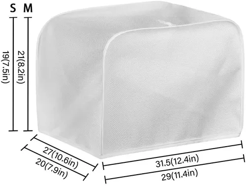 Vista 7 de Dolyues Cubierta para tostadora de pan de 2 rebanadas, bolsa de almacenamiento de polvo, cubierta de electrodomésticos pequeños, cubierta de horno