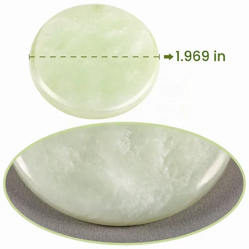 Vista 2 de Bememo - 2 piezas de piedra de jade para extensiones de pestañas redondas