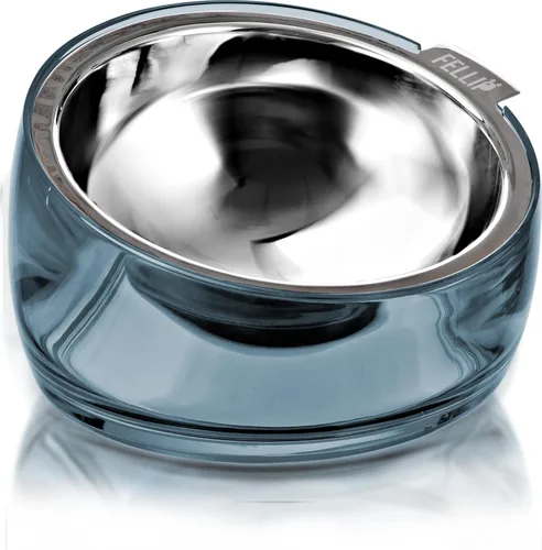 Vista 16 de Felli Oblik - Comederos elevados de acero inoxidable para perros pequeños de patas cortas, tazón de comida y agua, recipiente removible apto