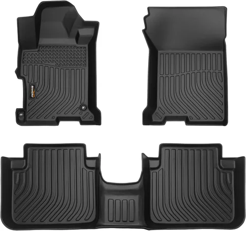 Vista 34 de Alfombrillas para todo tipo de clima y forro de carga para Volkswagen Atlas 2018-2026 (asientos de 6 pasajeros), juego completo de 3 filas