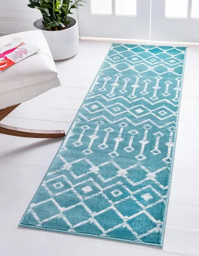 Vista 48 de Unique Loom Enrejado Marroquí Colección Trellis Geométrica Transicional Beige/Marfil Alfombra Área (10 pies 8 pulgadas x 16 pies 5 pulgadas)