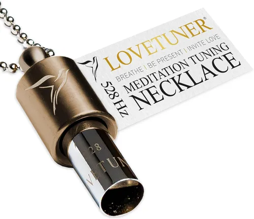 Vista 8 de LOVETUNER Collar de respiración de 528Hz para alivio del estrés, atención plena y meditación Silbato de sanación sonora para ansiedad, enfoque
