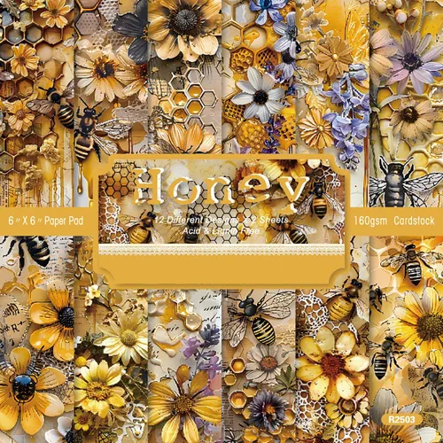 Vista 10 de YASMEN Bloc de papel para álbum de recortes de Navidad, 6 x 6 pulgadas, cartulina de una sola cara para hacer tarjetas, diarios, planificador