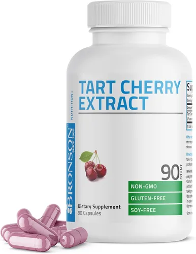 Vista 7 de Bronson Cápsulas vegetarianas de extracto de cereza ácida con antioxidantes y flavonoides sin OMG, 180