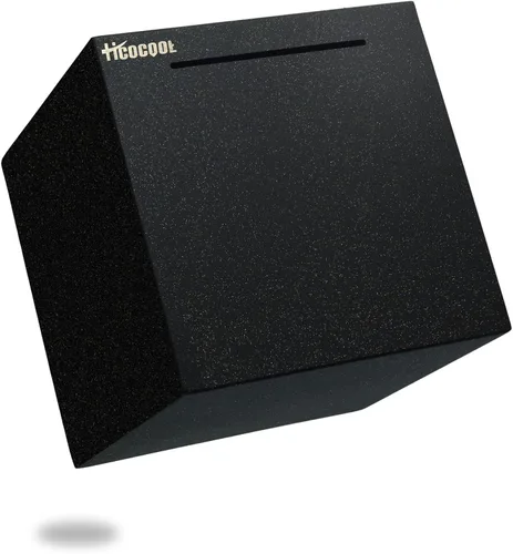Vista 15 de hicocool Alcancía para adultos debe romperse para abrir, alcancía de acero inoxidable para adultos para dinero real, banco de dinero de metal Negro