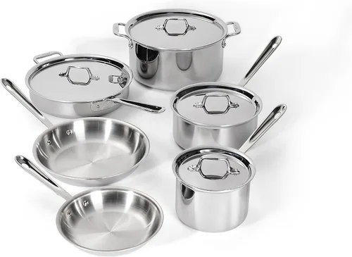 Vista 10 de All-Clad Juego de utensilios de cocina de acero inoxidable D3, 6 piezas