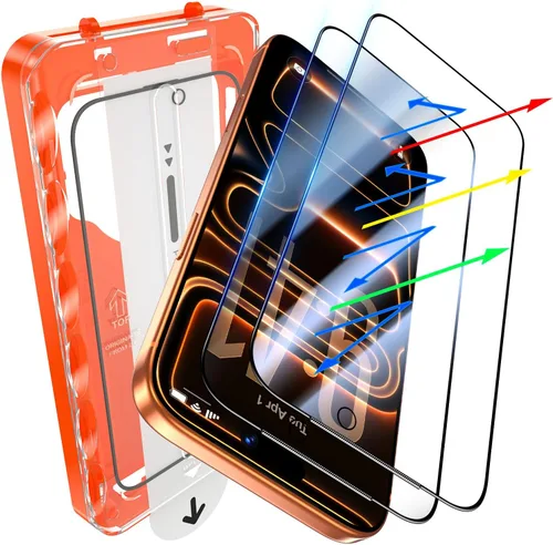 Vista 24 de UniqueMe Protector de pantalla de privacidad de 360° para iPhone 17 Pro 360°-negro
