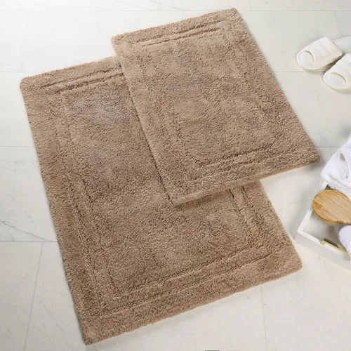 Vista 31 de Superior Cotton Washable Bath Rug, Non Slip Runner, 1 Piece Set, Black Absorbent Combed Cotton Bath Rug Runner or Rug Set, Bathroom Vanity or