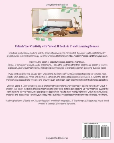 Vista 2 de Cricut 11 Books in 1 - The Ultimate Step-By-Step Guide to Mastering Cricut with Tips, Hacks & Hidden Features Of Your Cricut Maker 3, Explore Air 2