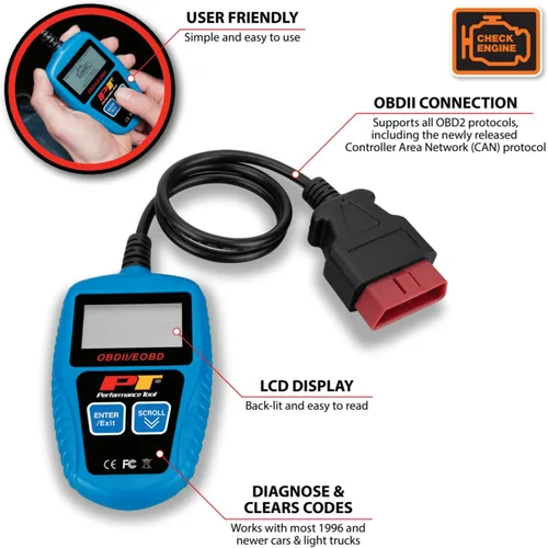 Vista 2 de Performance Tool W2976 Herramienta multilingüe universal del escáner CAN OBDII